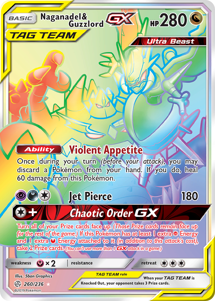 Cosmic Eclipse Naganadel & Guzzlord GX #260/236